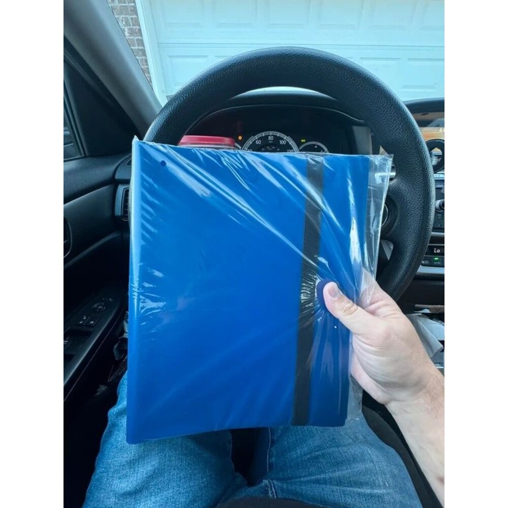 Royal blue side load 360 card 9 pocket binder